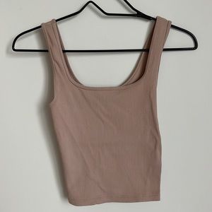Abercrombie small nude ribbed tank top